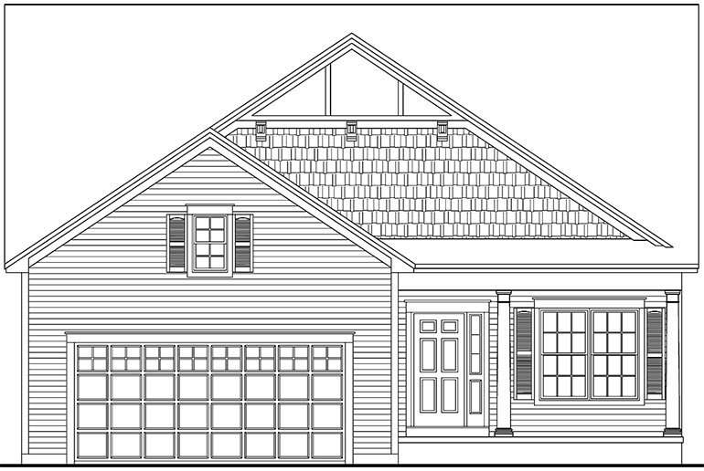 Augustine Town & Country 1.5-Story Elevation