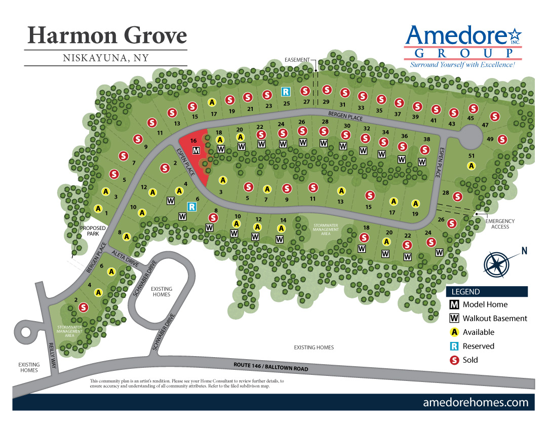 Harmon Grove Site Map